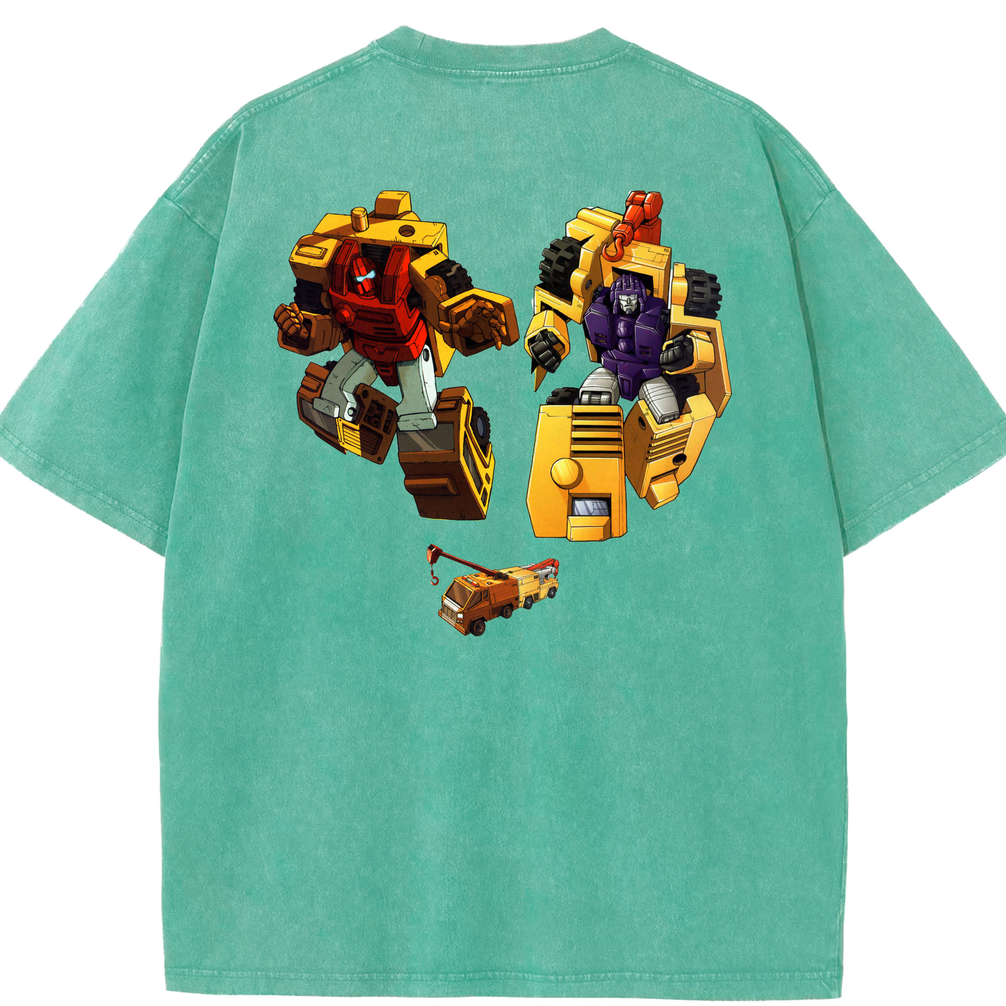（画像用）  綿100% ヴィンテージ風 半袖Tシャツ（背面プリント）
